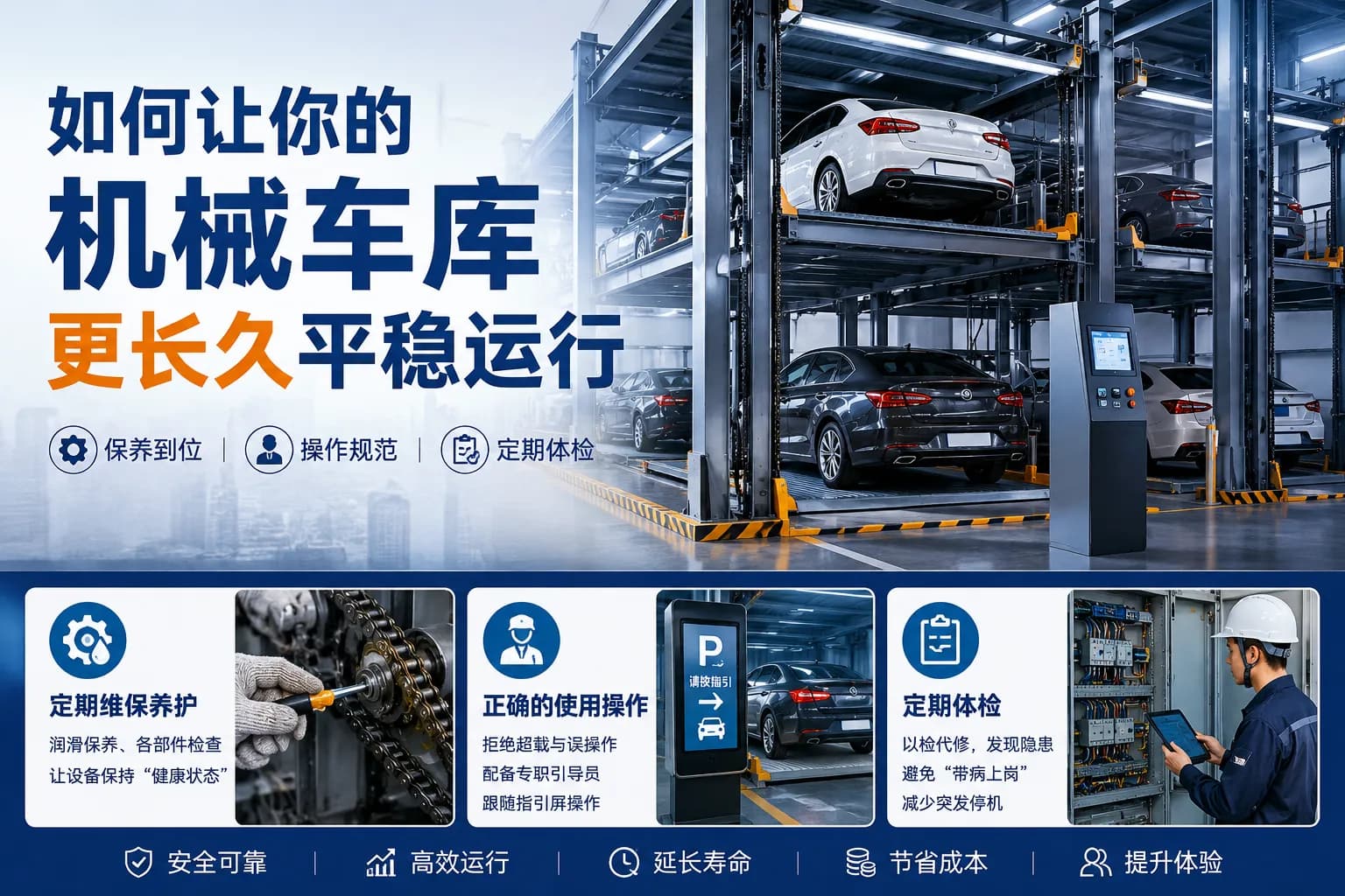 如何讓您的機械式車庫長期穩定運作