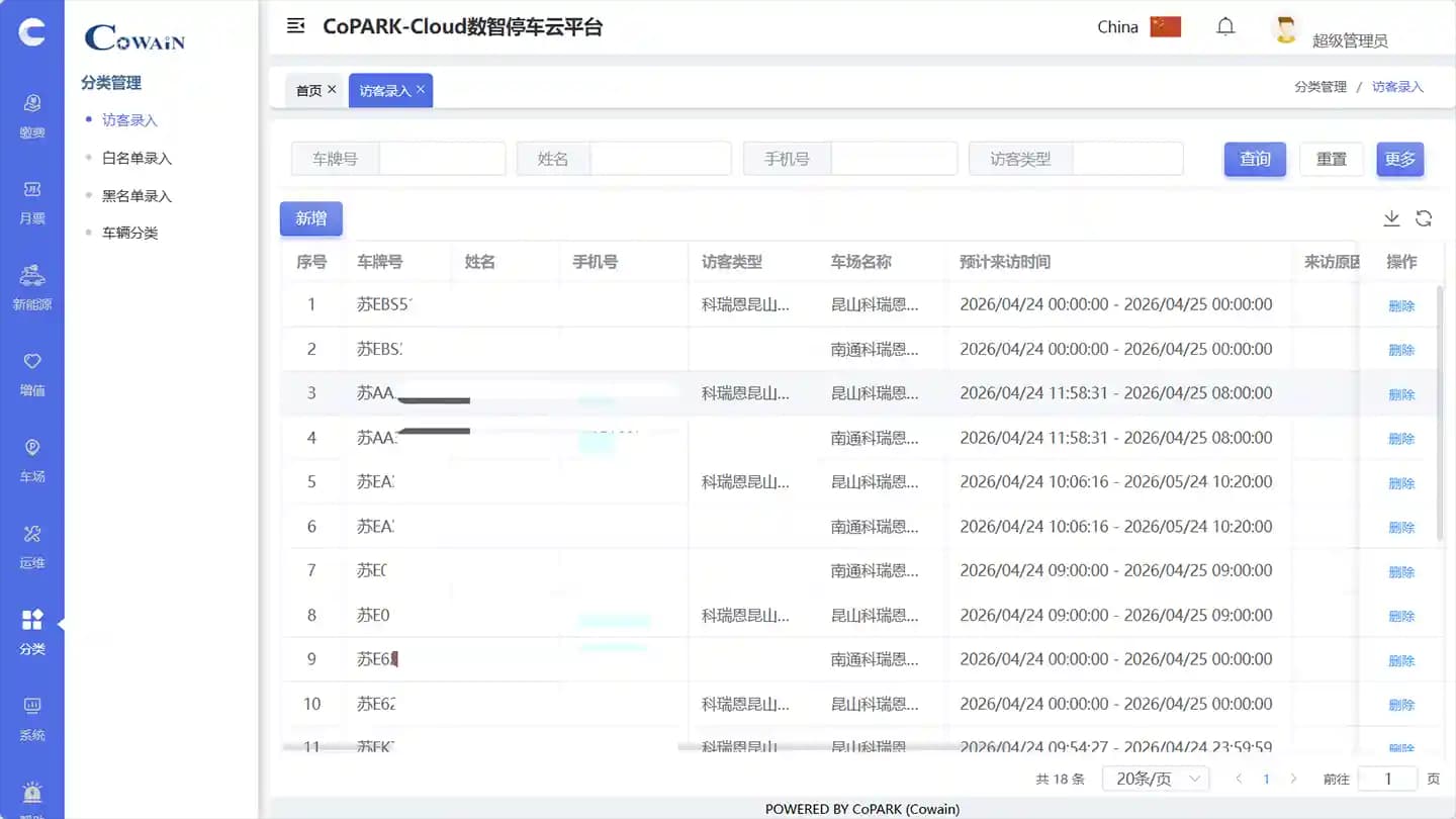用戶與門禁控制 - CoPARK SMART