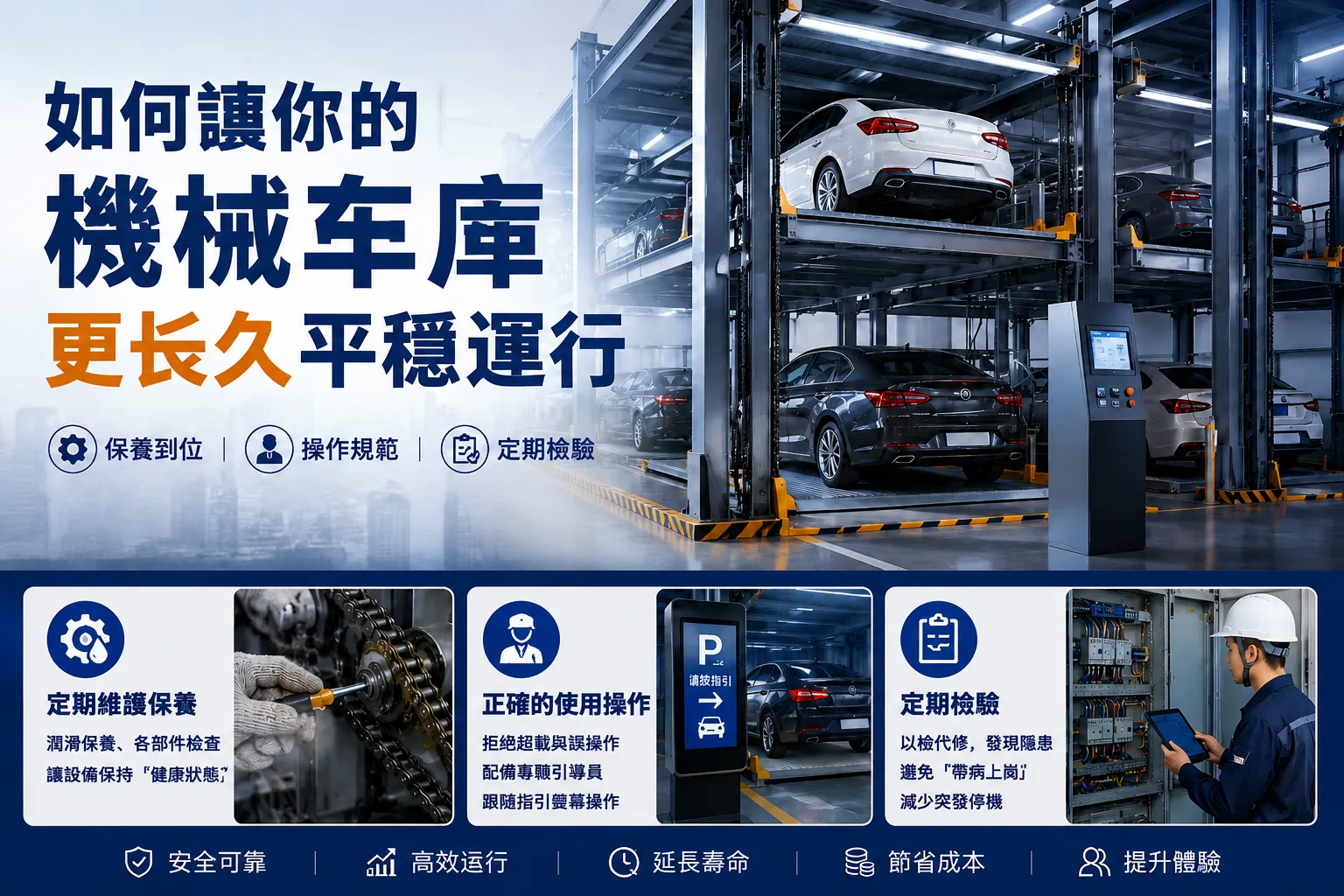 如何讓您的機械式車庫長期穩定運作