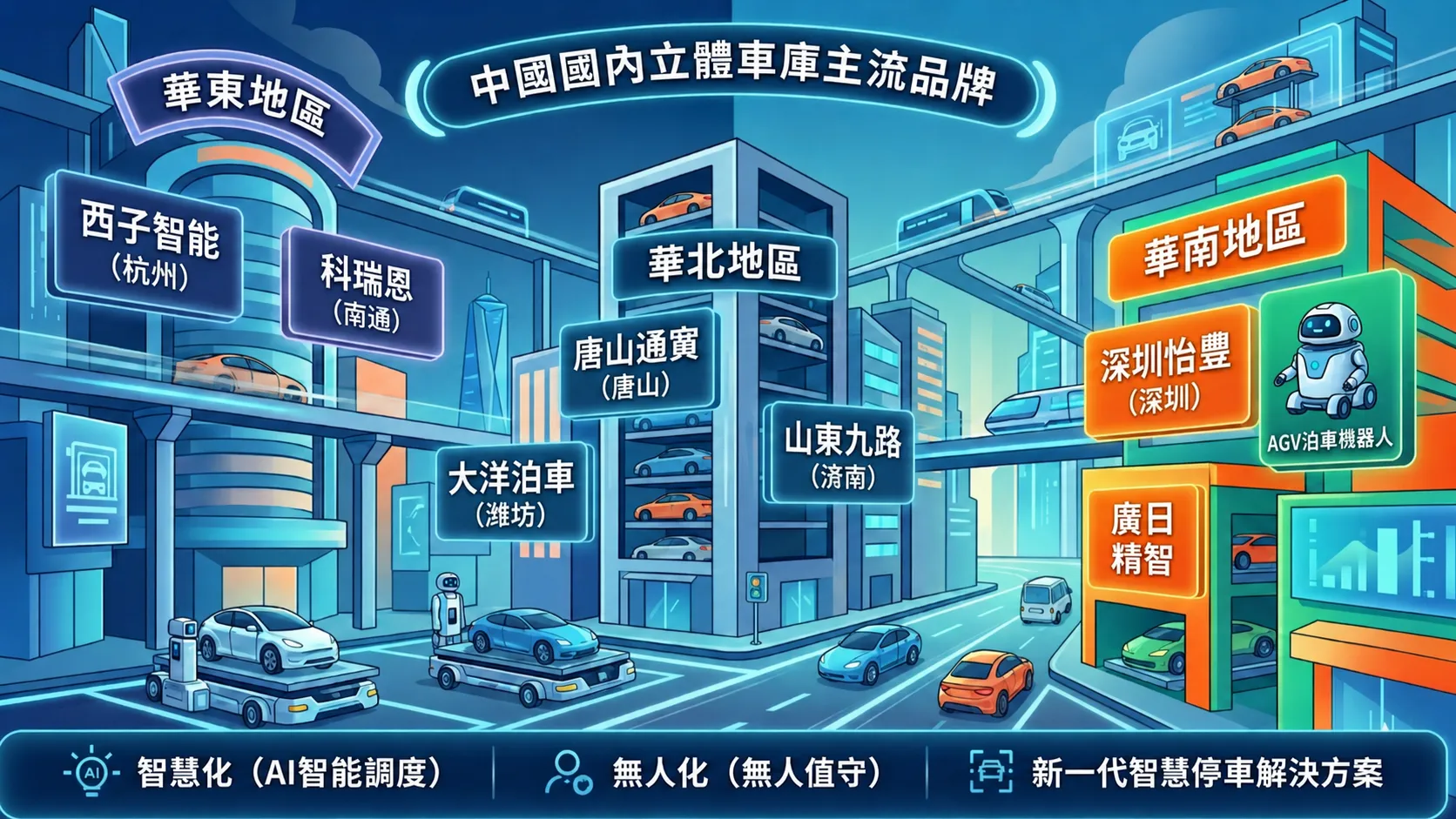 中國國內立體停車庫主流品牌（2026）