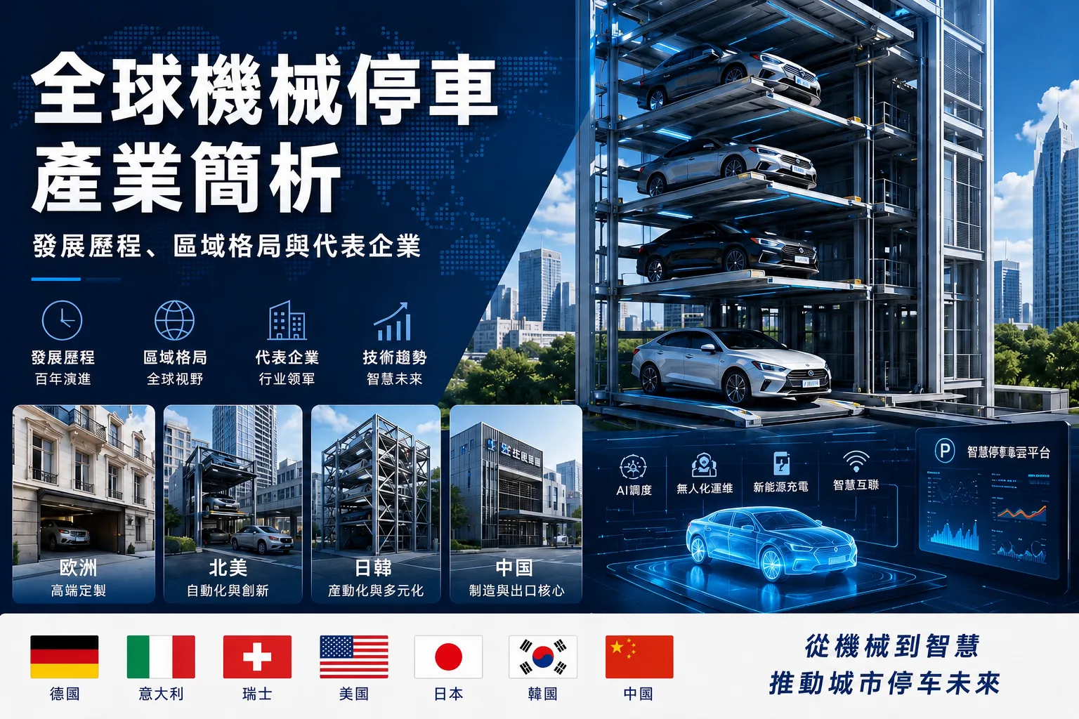 全球機械式停車產業簡析：發展歷程、區域格局與代表性企業